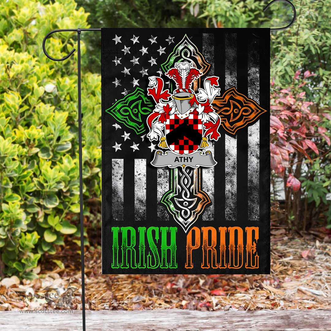 Irish Athy Coat of Arms Irish Pride Garden Flag Irish American Flag ScotsTee Shop