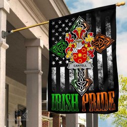 Irish Cantell Coat of Arms Irish Pride Garden Flag Irish American Flag ScotsTee Shop