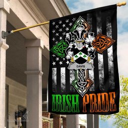 Irish Davis Coat of Arms Irish Pride Garden Flag Irish American Flag ScotsTee Shop