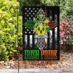 Irish Cleary-or-O-Clery Coat of Arms Irish Pride Garden Flag Irish American Flag ScotsTee Shop
