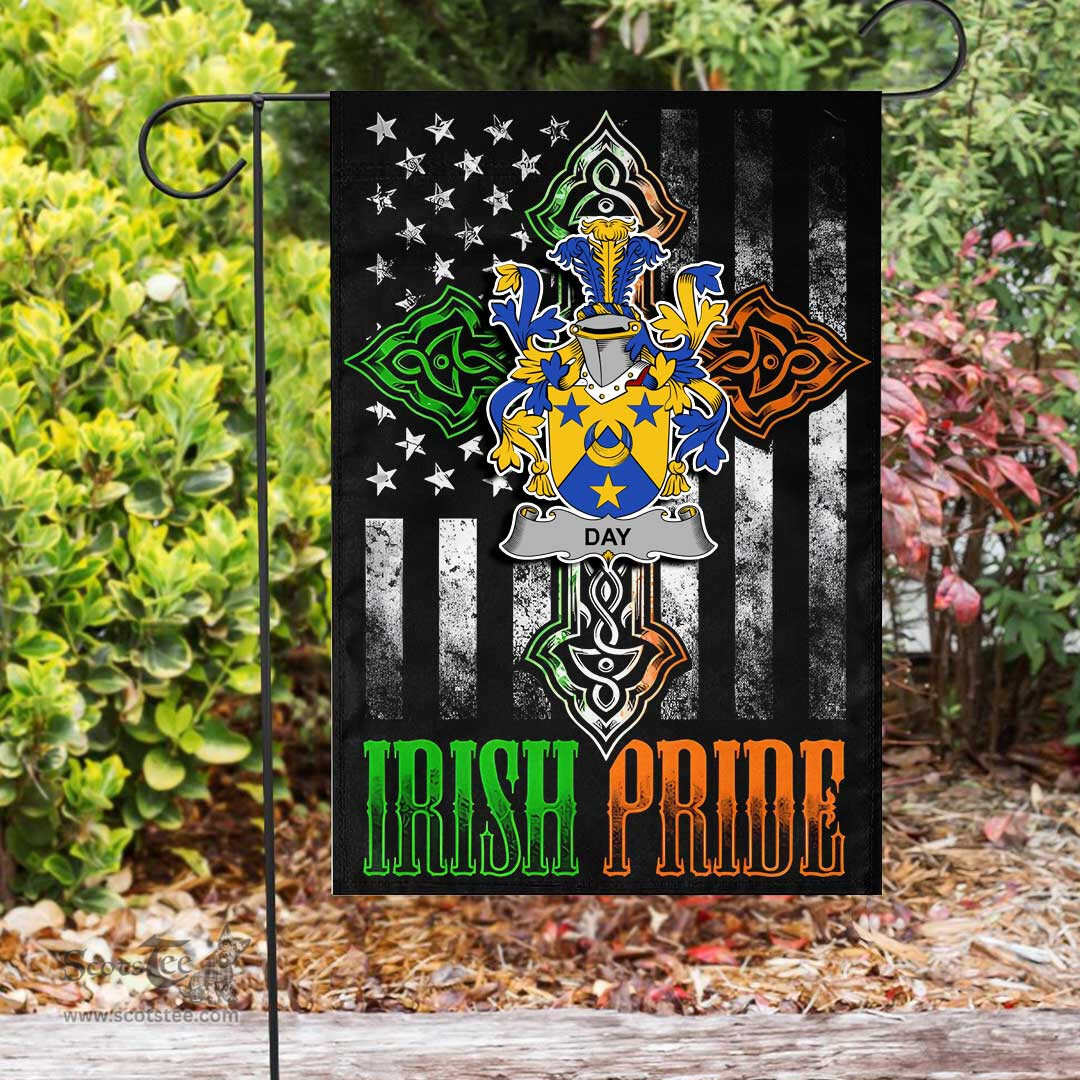 Irish Day Coat of Arms Irish Pride Garden Flag Irish American Flag ScotsTee Shop