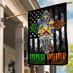 Irish Cosker-or-McCosker Coat of Arms Irish Pride Garden Flag Irish American Flag ScotsTee Shop