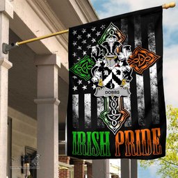 Irish Dobbs Coat of Arms Irish Pride Garden Flag Irish American Flag ScotsTee Shop