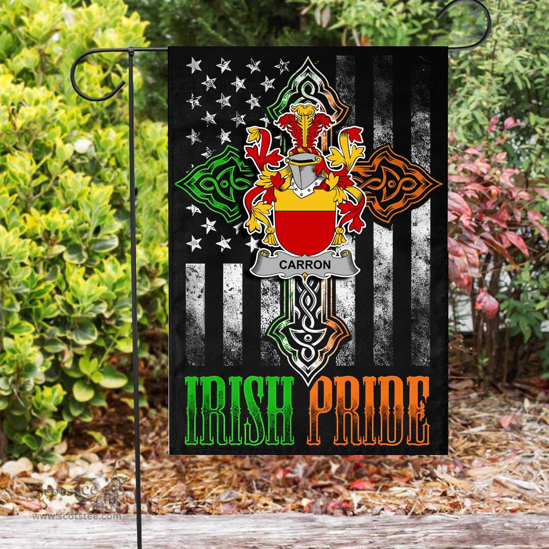Irish Carron Coat of Arms Irish Pride Garden Flag Irish American Flag ScotsTee Shop