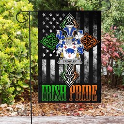 Irish Crowley-or-O-Crouley Coat of Arms Irish Pride Garden Flag Irish American Flag ScotsTee Shop