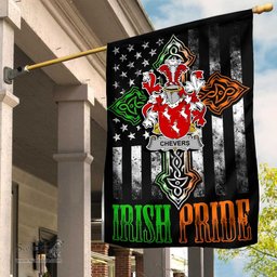 Irish Chevers Coat of Arms Irish Pride Garden Flag Irish American Flag ScotsTee Shop