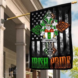 Irish Brophy-or-O-Brophy Coat of Arms Irish Pride Garden Flag Irish American Flag ScotsTee Shop