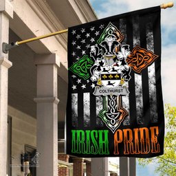 Irish Colthurst Coat of Arms Irish Pride Garden Flag Irish American Flag ScotsTee Shop