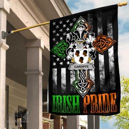 Irish Cardiffe Coat of Arms Irish Pride Garden Flag Irish American Flag ScotsTee Shop
