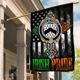 Irish House-of-FRENCH Coat of Arms Irish Pride Garden Flag Irish American Flag ScotsTee Shop