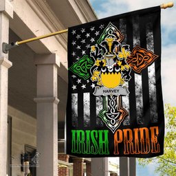Irish Harvey-or-Hervey Coat of Arms Irish Pride Garden Flag Irish American Flag ScotsTee Shop