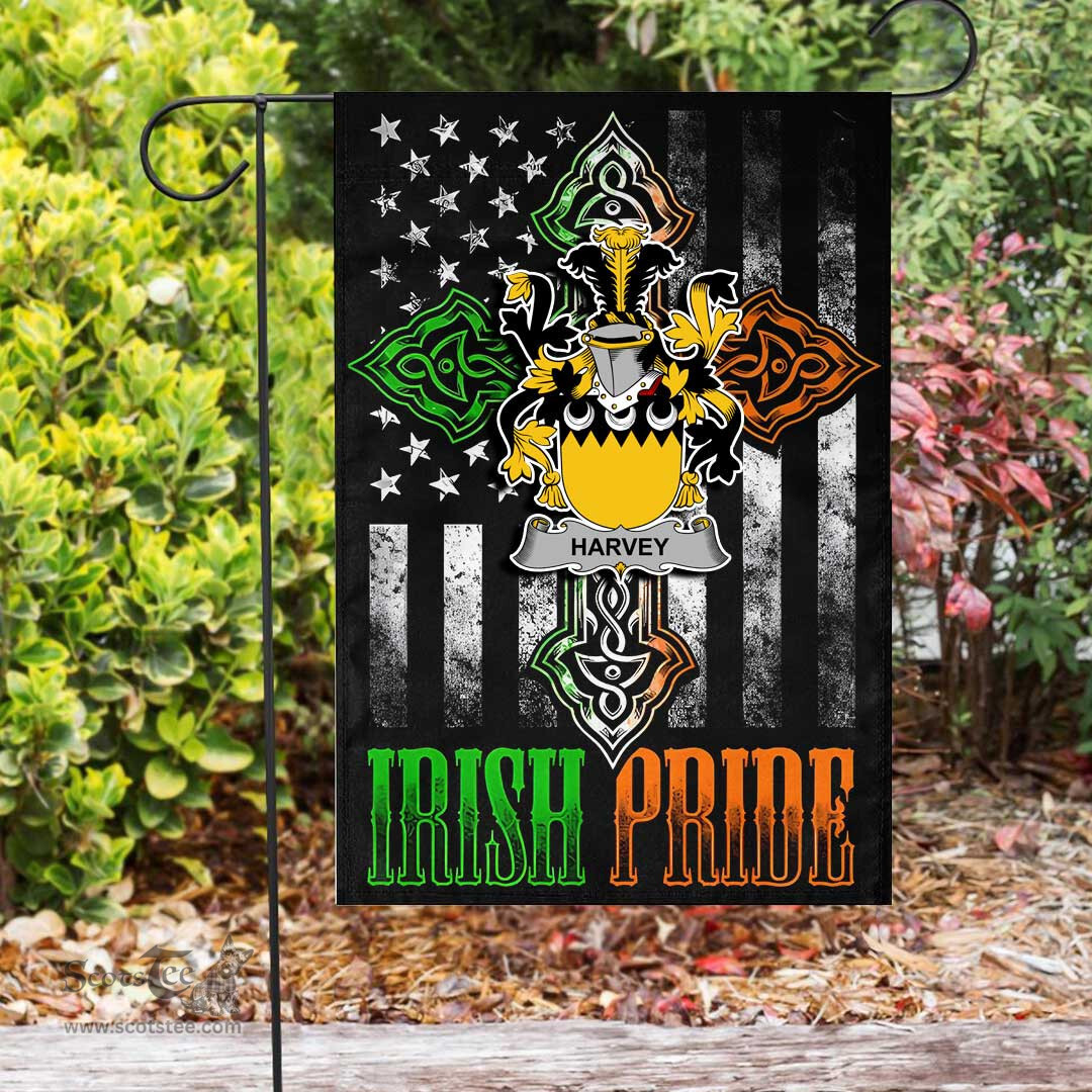 Irish Harvey-or-Hervey Coat of Arms Irish Pride Garden Flag Irish American Flag ScotsTee Shop