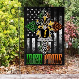 Irish Gillman Coat of Arms Irish Pride Garden Flag Irish American Flag ScotsTee Shop
