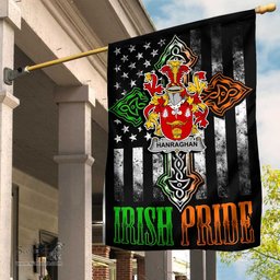 Irish Hanraghan-or-O-Hanraghan Coat of Arms Irish Pride Garden Flag Irish American Flag ScotsTee Shop