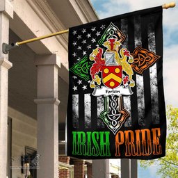 Irish Forkin Coat of Arms Irish Pride Garden Flag Irish American Flag ScotsTee Shop