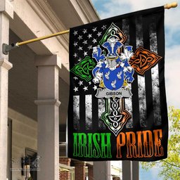 Irish Gibson Coat of Arms Irish Pride Garden Flag Irish American Flag ScotsTee Shop