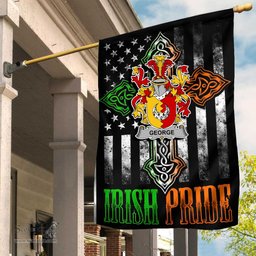 Irish George Coat of Arms Irish Pride Garden Flag Irish American Flag ScotsTee Shop