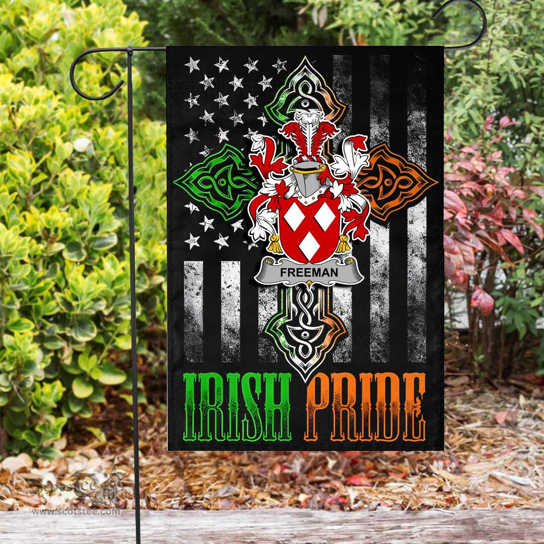 Irish Freeman Coat of Arms Irish Pride Garden Flag Irish American Flag ScotsTee Shop