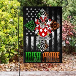 Irish Freeman Coat of Arms Irish Pride Garden Flag Irish American Flag ScotsTee Shop