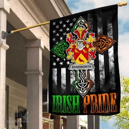 Irish Edgeworth Coat of Arms Irish Pride Garden Flag Irish American Flag ScotsTee Shop