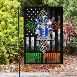 Irish Healey-or-O-Healey Coat of Arms Irish Pride Garden Flag Irish American Flag ScotsTee Shop