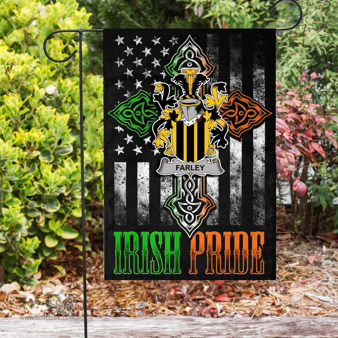 Irish Farley-or-O-Farley Coat of Arms Irish Pride Garden Flag Irish American Flag ScotsTee Shop
