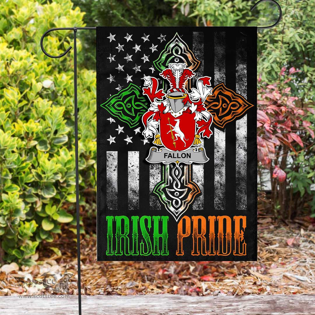 Irish Fallon-or-O-Fallon Coat of Arms Irish Pride Garden Flag Irish American Flag ScotsTee Shop
