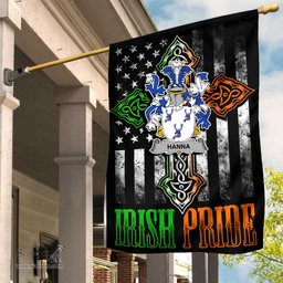 Irish Hanna-or-O-Hanna Coat of Arms Irish Pride Garden Flag Irish American Flag ScotsTee Shop