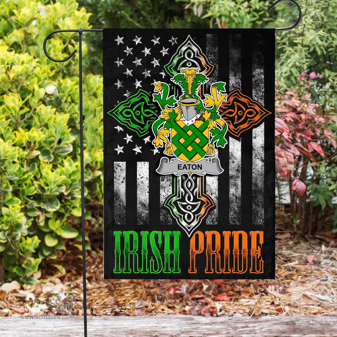 Irish Eaton Coat of Arms Irish Pride Garden Flag Irish American Flag ScotsTee Shop