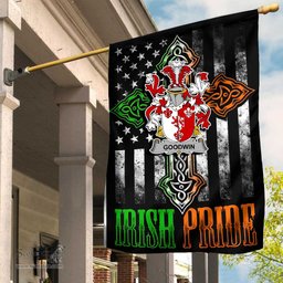 Irish Goodwin Coat of Arms Irish Pride Garden Flag Irish American Flag ScotsTee Shop