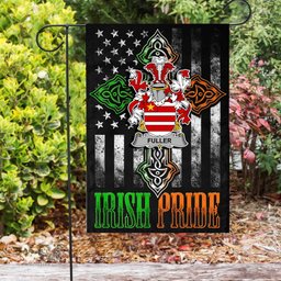 Irish Fuller Coat of Arms Irish Pride Garden Flag Irish American Flag ScotsTee Shop