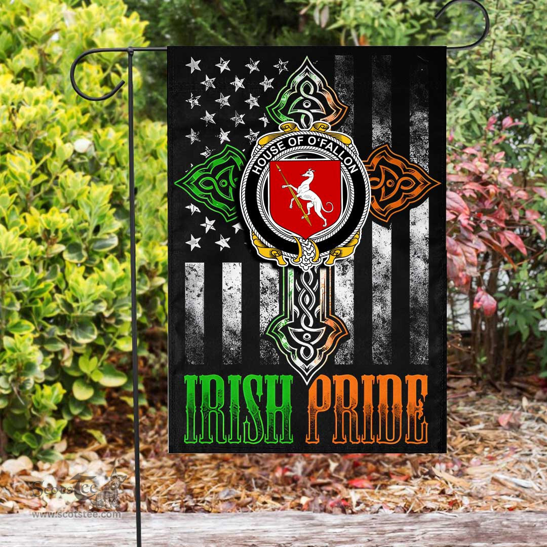 Irish House-of-O-FALLON Coat of Arms Irish Pride Garden Flag Irish American Flag ScotsTee Shop