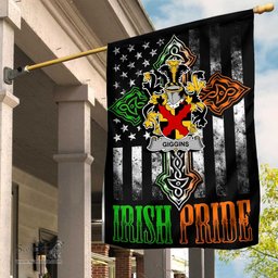 Irish Giggins Coat of Arms Irish Pride Garden Flag Irish American Flag ScotsTee Shop