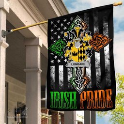 Irish Lombard Coat of Arms Irish Pride Garden Flag Irish American Flag ScotsTee Shop