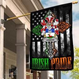 Irish Lenihan-or-O-Lenaghan Coat of Arms Irish Pride Garden Flag Irish American Flag ScotsTee Shop