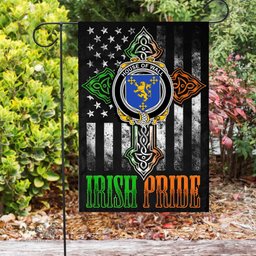 Irish House-of-WALL Coat of Arms Irish Pride Garden Flag Irish American Flag ScotsTee Shop