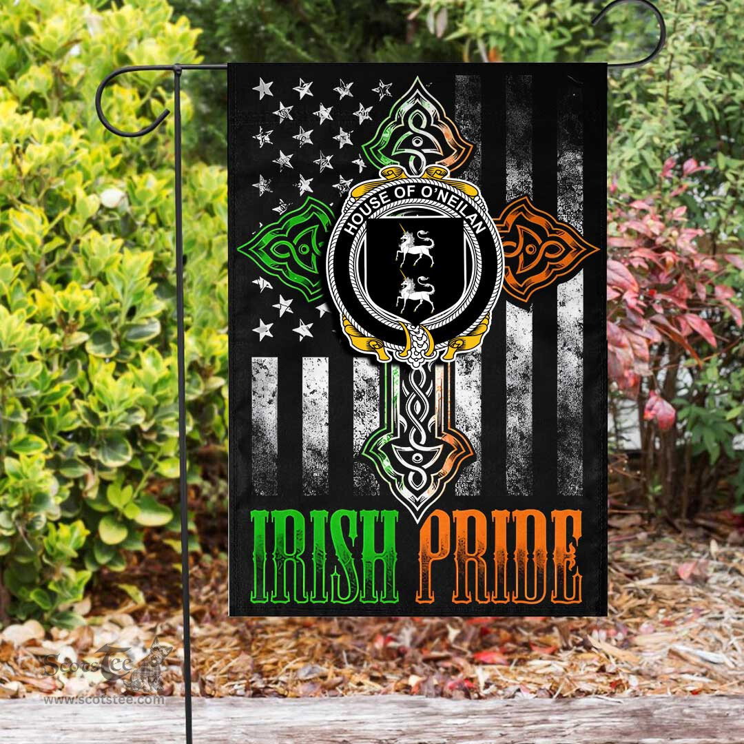 Irish House-of-O-NEILAN Coat of Arms Irish Pride Garden Flag Irish American Flag ScotsTee Shop