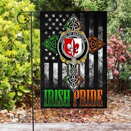 Irish House-of-SARSFIELD Coat of Arms Irish Pride Garden Flag Irish American Flag ScotsTee Shop