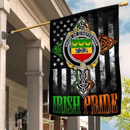 Irish House-of-O-HEFFERNAN Coat of Arms Irish Pride Garden Flag Irish American Flag ScotsTee Shop