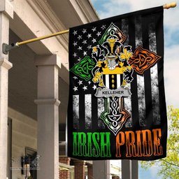 Irish Kelleher-or-O-Kelleher Coat of Arms Irish Pride Garden Flag Irish American Flag ScotsTee Shop