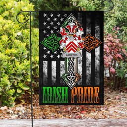 Irish Langton Coat of Arms Irish Pride Garden Flag Irish American Flag ScotsTee Shop