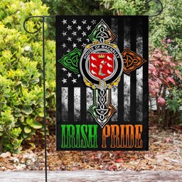 Irish House-of-MACNALLY Coat of Arms Irish Pride Garden Flag Irish American Flag ScotsTee Shop