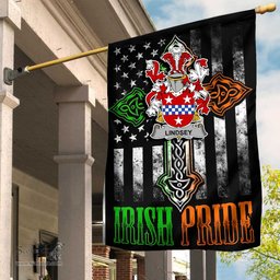 Irish Lindsey Coat of Arms Irish Pride Garden Flag Irish American Flag ScotsTee Shop