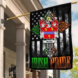 Irish Mackin Coat of Arms Irish Pride Garden Flag Irish American Flag ScotsTee Shop