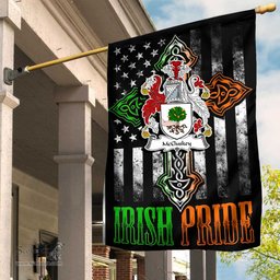 Irish McCluskey Coat of Arms Irish Pride Garden Flag Irish American Flag ScotsTee Shop