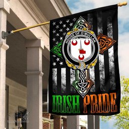 Irish House-of-O-MULLAN Coat of Arms Irish Pride Garden Flag Irish American Flag ScotsTee Shop