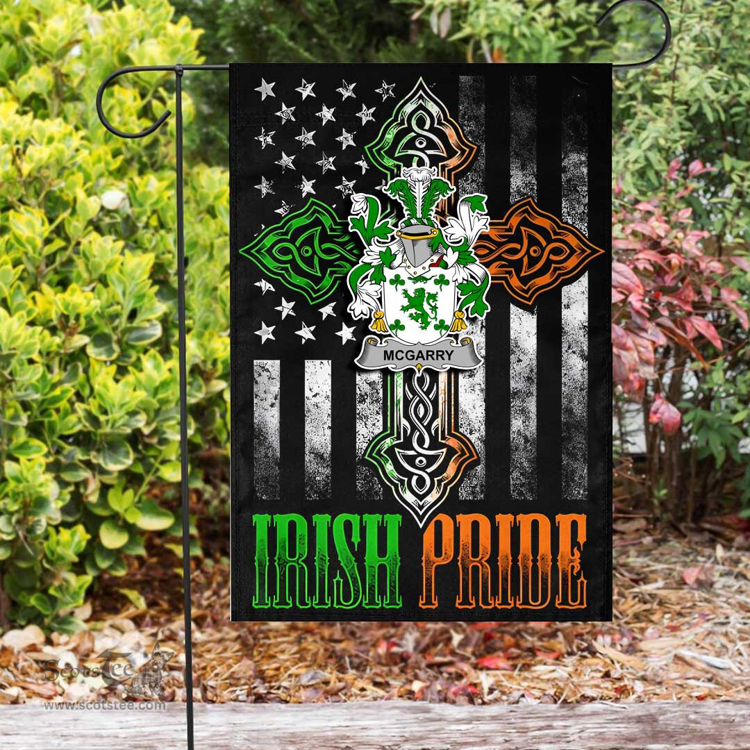 Irish McGarry-or-Garry Coat of Arms Irish Pride Garden Flag Irish American Flag ScotsTee Shop