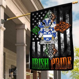 Irish Leman-or-Lemon Coat of Arms Irish Pride Garden Flag Irish American Flag ScotsTee Shop