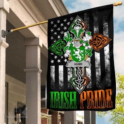 Irish Hume Coat of Arms Irish Pride Garden Flag Irish American Flag ScotsTee Shop