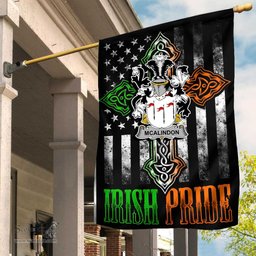 Irish McAlindon-or-McAlindem Coat of Arms Irish Pride Garden Flag Irish American Flag ScotsTee Shop